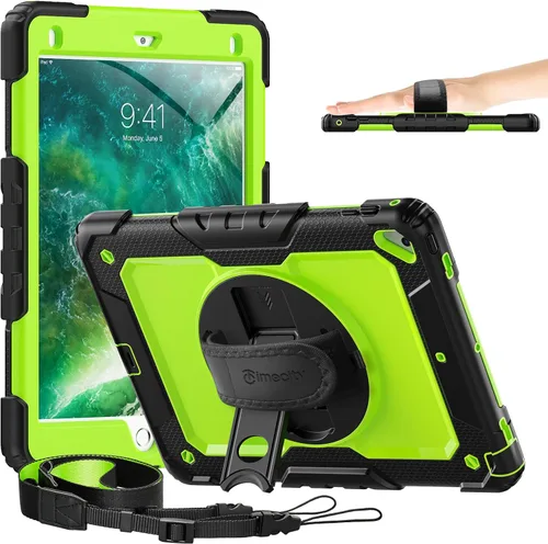 Miniatura 15 de Timecity - Funda para iPad de 6ª y 5ª generación, 9,7 pulgadas, 2018/2017, con soporte giratorio, silicona, carcasa protectora de PC de repuesto