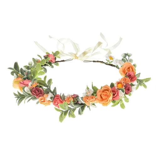 Miniatura 6 de Corona de flores suculentas, eucalipto aureola, diadema floral para boda, accesorio para fotos (hoja B)