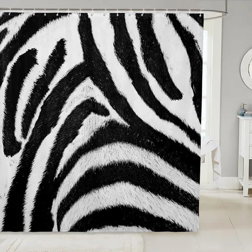 Miniatura 18 de Lindas cortinas de ducha para niños, cortinas rústicas de gallina, decoración de dormitorio de niñas y adultos, girasoles animales, plantas