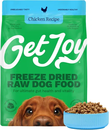 Miniatura 12 de Get Joy Bocadillos liofilizados de carne de res cruda, alta en proteínas sin cereales, mezclador y complemento de comida seca para perros