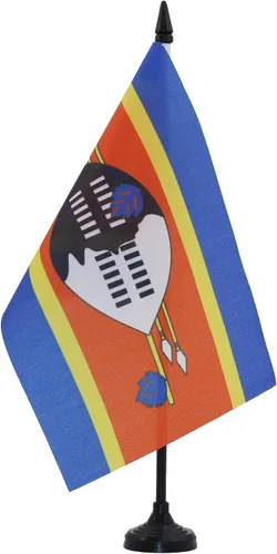 Miniatura 71 de AZ FLAG Sierra Leone Bandera de mesa 5'' x 8'' - Bandera de escritorio de Sierra Leona 21 x 14 cm - Bastón y base de plástico negro