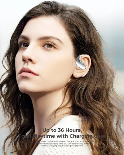 Miniatura 2 de Micool Auriculares deportivos de oreja abierta Bluetooth 6.0, auriculares inalámbricos con clip con tiempo de reproducción de 36 horas para correr