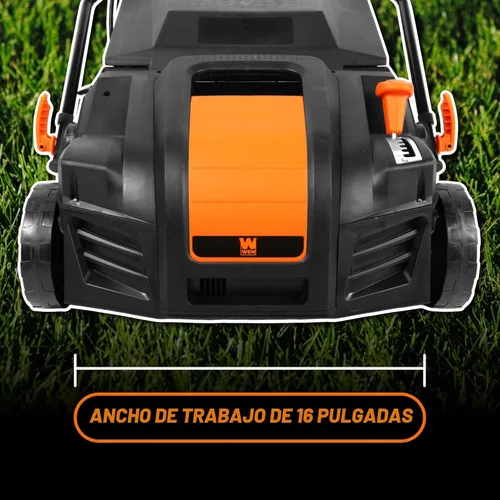 Miniatura 5 de WEN DT1516 - Desbrozadora y escarificador eléctrico de 15 amperios de 16 pulgadas 2 en 1 con bolsa de recolección, color negro
