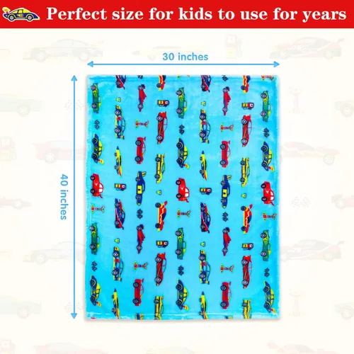 Miniatura 6 de Lukeight Manta para Niños Pequeños para Niños y Niñas, Manta de Felpa y Gruesa para Automóvil, Regalos de Cumpleaños para Niños Pequeños y Bebés