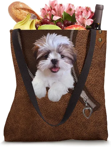 Miniatura 4 de Shih Tzu - Bolso de mano con estampado de piel para perro