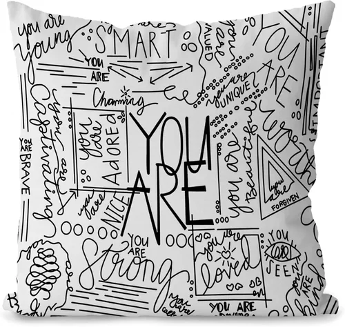 Regalos de ánimo, fundas de almohada con citas inspiradoras de 18 x 18 pulgadas. You are Brave, You are Smart, regalos de aliento para mujeres,