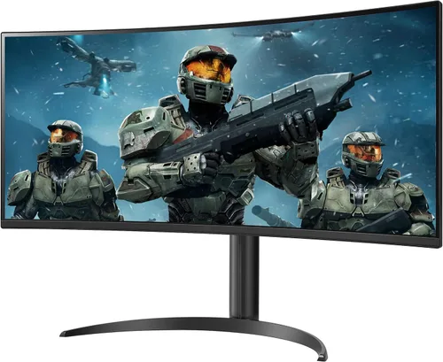 Miniatura 3 de LG 34WP60C-B 34" 21:9 Curvo UltraWide QHD (3440 x 1440) HDR 10 160Hz 1ms Monitor de juegos con soporte ajustable de inclinación, AMD FreeSync