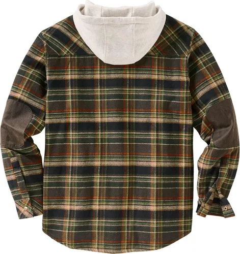 Miniatura 2 de Legendary Whitetails Men's Camp Night Berber Lined Hooded Flannel Shirt Jacket