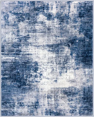 Miniatura 568 de IOHOUZE Alfombra abstracta lavable de 3 x 12 pies para pasillos, antideslizante para cocina, camino de entrada de lana sintética para interiores