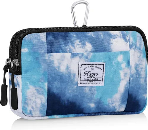 Miniatura 20 de KAMO Funda multiusos de lona horizontal para smartphone, funda para teléfono celular con asa para cinturón, bolsas de cinturón para mujeres, funda