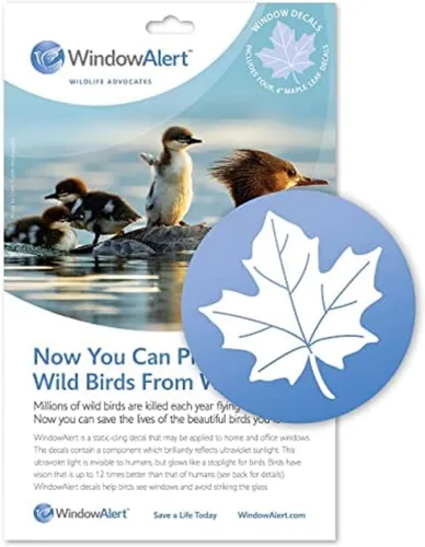 Miniatura 9 de WindowAlert Cobertura Anticolisión de Copo de Nieve - Adhesivo de Ventana UV-Reflectante para Proteger a las Aves Silvestres de Colisiones contra