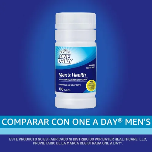 Miniatura 6 de 21st Century One Daily - Tabletas de salud para hombres, 100