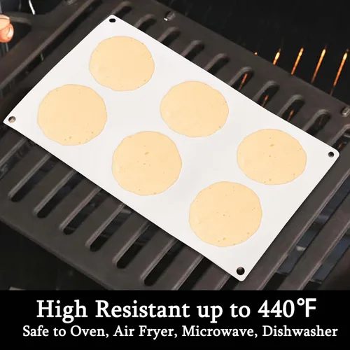 Miniatura 5 de Moldes de silicona para pasteles de mousse con flores muyulin, moldes de silicona para pasteles de queso, trufas, brownies y popcakes de 6 Moldes