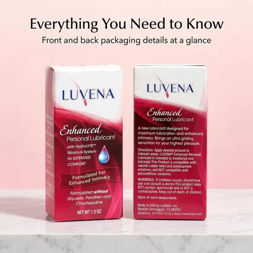 Miniatura 9 de Luvena Lubricante para mujeres, alivia la sequedad femenina, cuidado íntimo de la piel y apoyo a la menopausia, gel lubricante hidratante,
