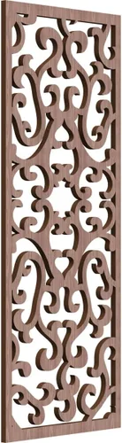 Miniatura 82 de Smithfield Paneles de pared decorativos de madera con calado, 13 3/8 pulgadas de ancho x 34 3/8 pulgadas de alto x 3/8 de alto, roble rojo rojo