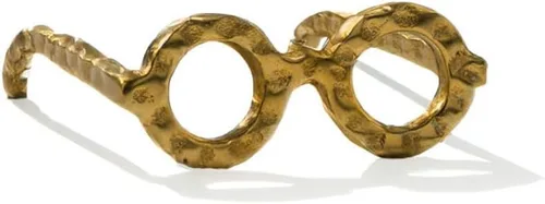 Miniatura 11 de Modern Day Accents 5827 Gafas - Escultura cuadrada de lentes dorados, objeto decorativo de aluminio fundido para estantería, mesa de café