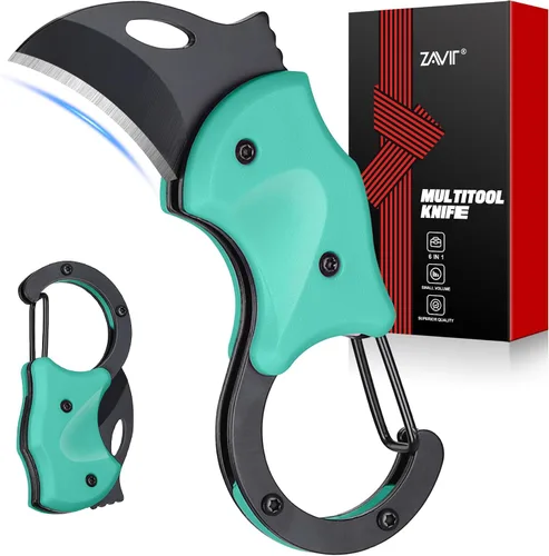 Miniatura 7 de ZAVIT Regalos para hombres, hermano, cuchillo de bolsillo pequeño para hombres, rellenos de calcetines de Navidad, llavero, cortador de caja