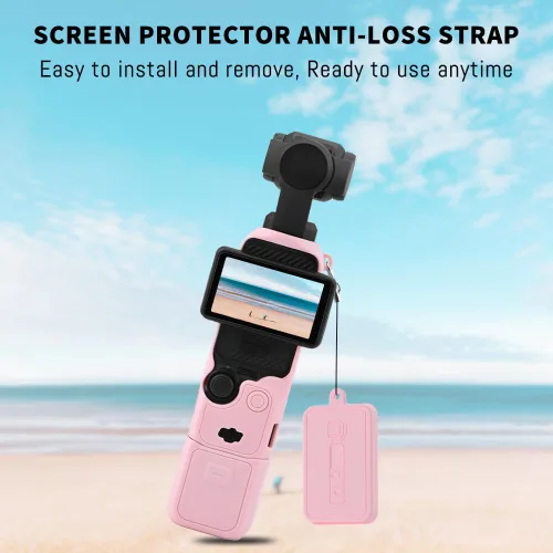Miniatura 6 de Funda de silicona Pocket 3 para DJI Osmo Pocket 3, Estuche Protector Protector de Lente Manga Resistente a Arañazos Compatible con DJI OSMO Pocket 3
