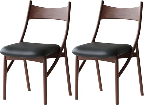 Miniatura 17 de Sillas de comedor de madera, sillas de comedor, silla de cocina, silla lateral de cocina con respaldo alto con paquete suave para salas de estar