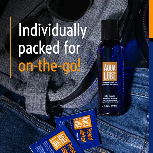 Miniatura 6 de Aqua Lube I Personal Lubricante a base de agua I Silky & Smooth I para hombres y mujeres I Bolsa de 144 unidades I 0.1 fl oz / 0.1 fl oz cada uno