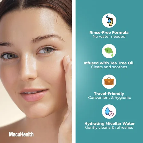Miniatura 5 de MacuHealth MacuWipes Sensitive - Toallitas de párpados prehumedecidas para ojos secos, adoloridos y arenosos, sin alcohol, fórmula sin enjuague