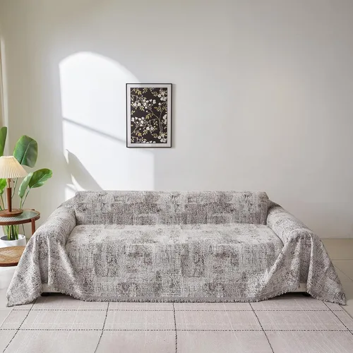 Miniatura 45 de ROOMLIFE Manta Funda Azteca Bohemia para Sofá, Decoración del Hogar Estilo Granja, Fundas de Sofá para Loveseat, Sofás de 2/3 Cojines, Apta