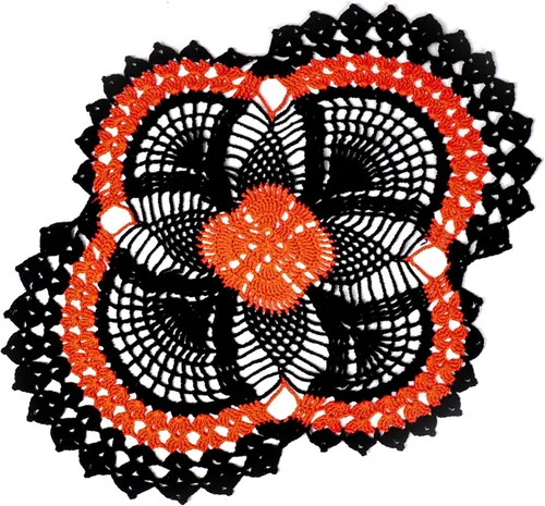Una pieza de 20 x 17 pulgadas, diseño de piña de Halloween, para tocadores y mesas auxiliares, manualidades, manteles individuales desechables,