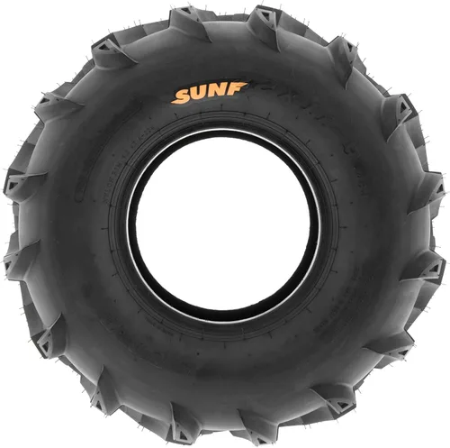 Miniatura 5 de SunF A024 22x11-9 ATV UTV - Juego de 2 neumáticos para barro y sendero, 6-PR, banda de rodadura direccional profunda
