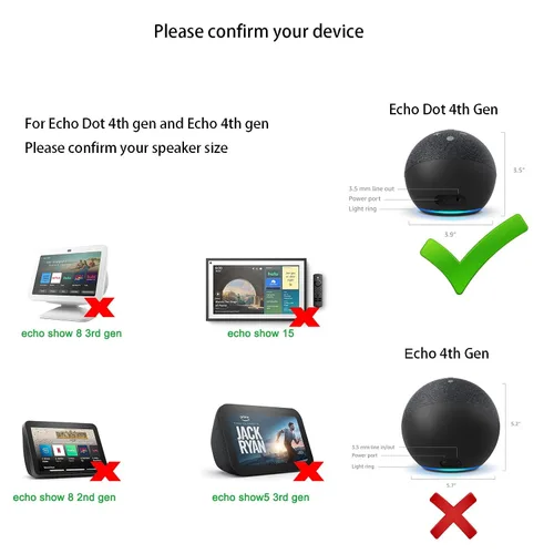 Miniatura 3 de Cable de carga USB de repuesto para Alexa Echo Dot 3ª generación, Dot 5ª generación, cargador Dot de 4ª generación, (no para Echo 4.ª generación)