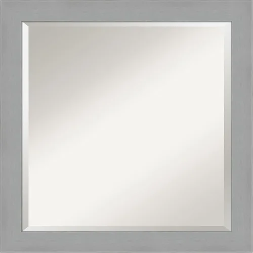 Miniatura 12 de Amanti Art Espejo de pared negro de 24 x 20 pulgadas, espejo de baño rectangular negro cepillado para decoración de pared de sala de estar, marco