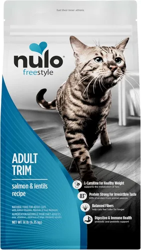 Miniatura 12 de Nulo Freestyle Alimento para Gatos Trim Alto en Proteínas, Receta de Salmón y Lentejas - Alimento Seco Natural para Gatos Sin Granos para Control