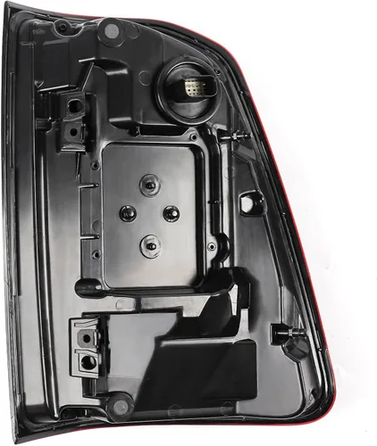 Miniatura 3 de FIONE: Para Dodge Ram 1500 Conjunto de luz trasera sin punto ciego 2019-2022 tipo LED y lente roja cromada interior izquierda lado del conductor luz