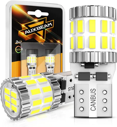 Miniatura 10 de Auxbeam Bombillas LED 194 mejoradas azules, 400% más brillantes, extremadamente brillantes, sin errores Canbus, bombillas LED 168 2825 T10 W5W