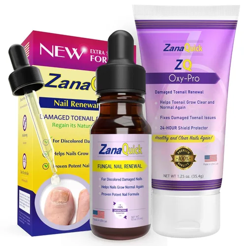 Miniatura 11 de ZanaQuick Gotas de reparación de uñas y uñas extra fuertes - Renovación del cuidado de uñas para uñas gruesas, dañadas y descoloridas