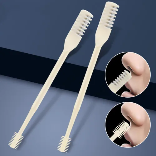 Miniatura 6 de DonLeeving 6 piezas de cortadores nasales de pelo, 360 grados, rotación de 360 grados, recortador manual portátil de pelo de nariz para mujeres