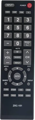 ZRC-101 NS-ZRC-101 ZRC101 Reemplazo de control remoto para Insignia LCD TV NS-LCD37-09 NS-LCD15-09 NS-LCD19-09 NS-LCD19-09CA NS-LCD22-09 NS-LCD26-09