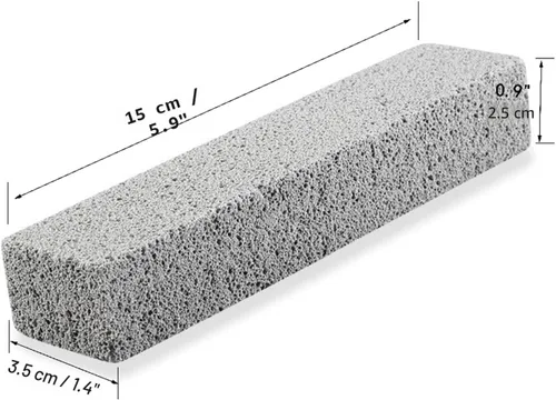 Miniatura 3 de Paquete de 6 piedras pómez para limpieza de inodoro, barra limpiadora para eliminar los anillos de agua dura, acumulación de calcio y óxido