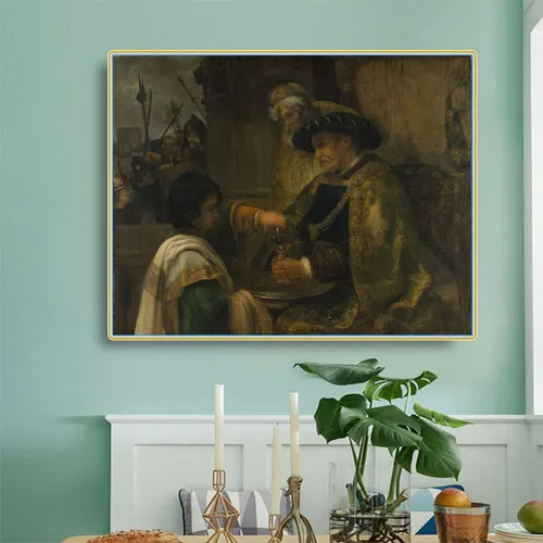 Miniatura 13 de Rembrandt - Kit de pintura de diamantes para adultos, 5D con taladro redondo completo, kit de pintura de diamantes para decoración del hogar
