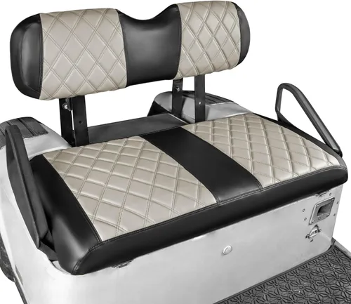 Miniatura 9 de NOKINS Juego de Fundas de Asiento de Diamante para Carrito de Golf, Compatible con EZGO TXT 1994-2013/EZGO RXV Almohada de Asiento Delantero