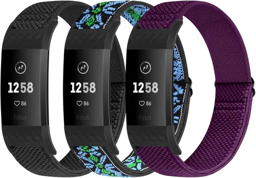 Miniatura 9 de Bandas compatibles con Fitbit Charge 2 bandas para mujeres y hombres, edición clásica y especial, correa de repuesto de nailon elástico ajustable