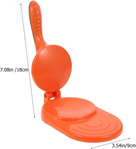 Miniatura 6 de Hemoton Herramienta para hacer albóndigas, fácil de limpiar, portátil, prensador de masa, superficie antiadherente para envolturas perfectas