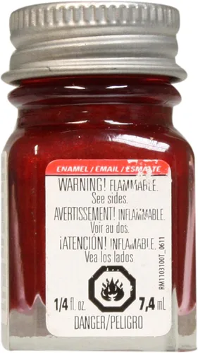Testors Corp. TES1105TT - Esmalte para pintura de plástico, 1/4 oz, color rojo