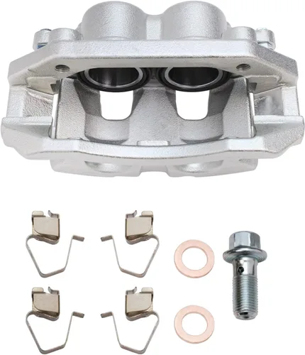 Miniatura 5 de Detroit Axle - Pastillas de Freno Delantero Izquierdo Reemplazo de Pinza de Disco para Dodge Ram 1500 Dakota Mitsubishi Raider - Juego de 3 piezas