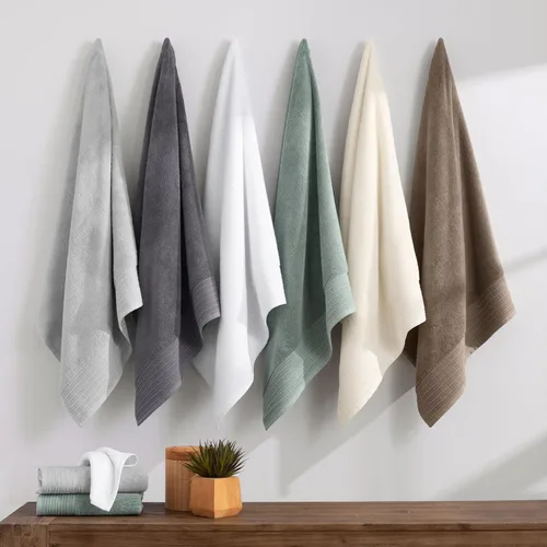 Miniatura 4 de Aston & Arden Anatolia - Paquete de 4 toallas de mano turcas, 100% algodón hilado en anillo, suave felpa absorbente, tejido de baja torsión de 600