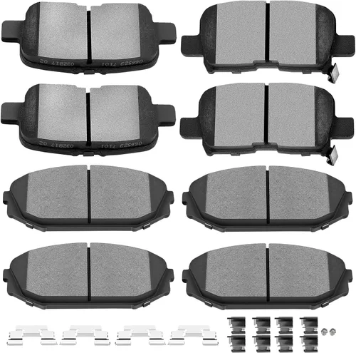 Miniatura 9 de SCITOO - Juego de pastillas de freno de cerámica, 8 pastillas de freno para BMW 740i 1995, 1997-2001, BMW 740i, 1995-2001 para BMW 740iL, 2000-2003