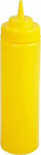 Miniatura 3 de Winco Juego de botellas exprimibles de 6 piezas, 8 onzas, color rojo, mediano