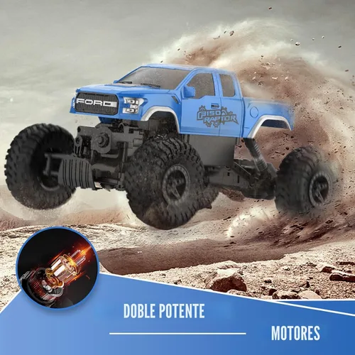 Miniatura 2 de DOUBLE E Ford Raptor F150 Coche de Control Remoto 4WD Camiones Monstruo para Niños, Vehículo Crawler Todo Terreno de 11 Pulgadas Coche de Juguete RC