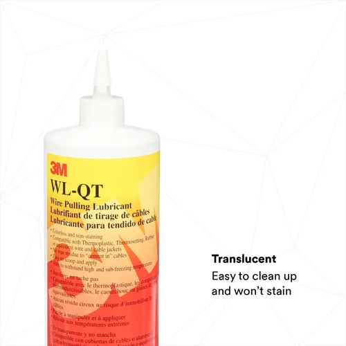 Miniatura 3 de 3M Gel lubricante de tracción de alambre WL-QT, un cuarto de galón, excelente lubricante para tirar de una amplia variedad de tipos de cables