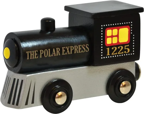 Miniatura 3 de MasterPieces The Polar Express Train – Juego de Motor y Furgón de Cola de Madera Edición de Coleccionista de 2 Piezas – Conexión Magnética