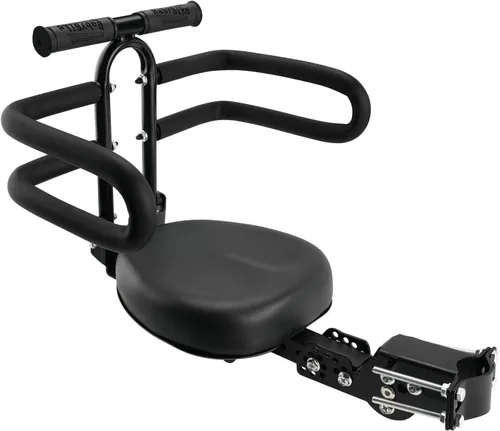 Asiento de bicicleta para niños delantero, plegable montado en la parte delantera para bicicletas de ciudad, bicicletas híbridas de crucero, pedal,